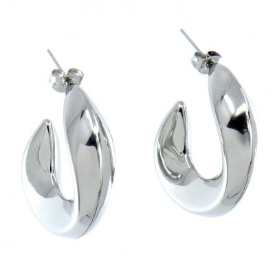 Σκουλαρίκια κρίκοι οβάλ