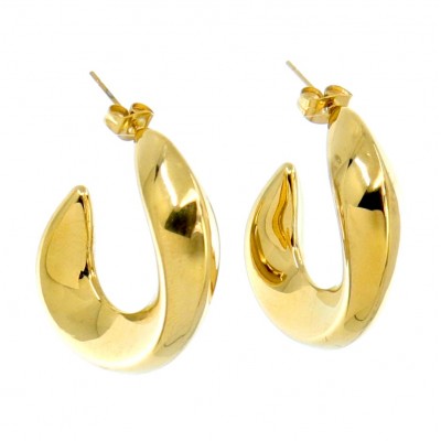 Σκουλαρίκια κρίκοι οβάλ