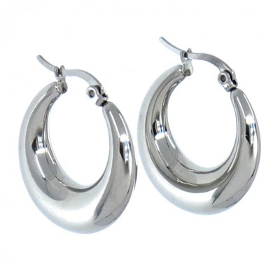 Σκουλαρίκια κρίκοι στρογγυλοί