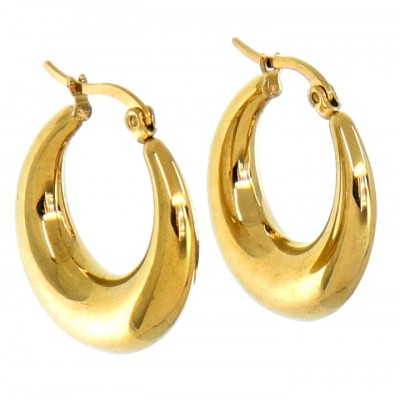 Σκουλαρίκια κρίκοι στρογγυλοί