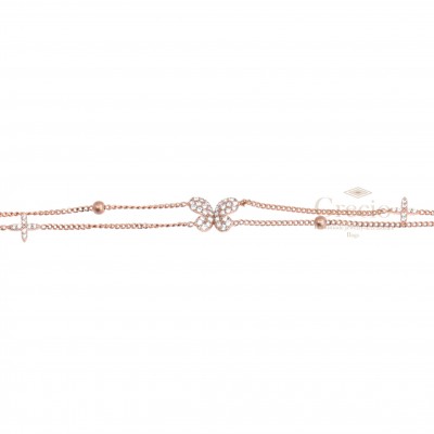 Βραχιόλι διπλό με πεταλούδα