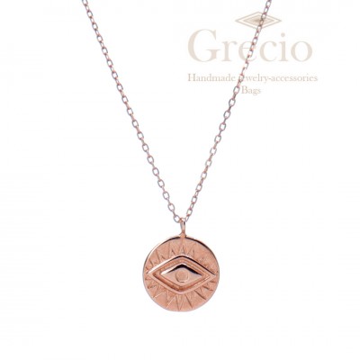 Κολιέ μάτι στρογγυλό μεγάλο...