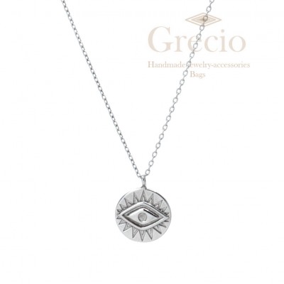 Κολιέ μάτι στρογγυλό μεγάλο...