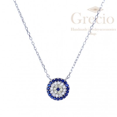 Κολιέ μάτι στρογγυλό μεγάλο...