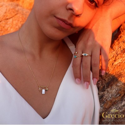 Χειροποίητο κολιέ μπάρα με...