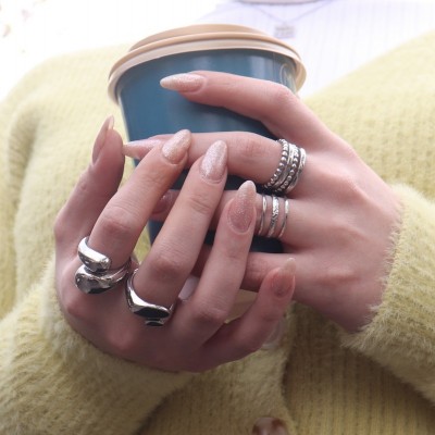 Δαχτυλίδι με bubble άκρες