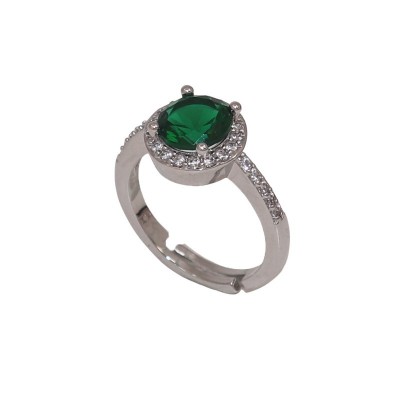 Δαχτυλίδι μονόπετρο με ζιργκόν