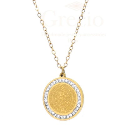 Κολιέ δίσκος της με ζιργκόν...