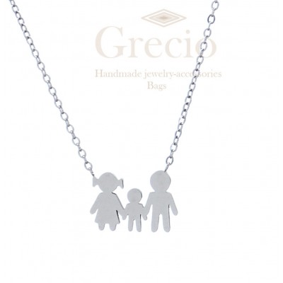 Κολιέ οικογένεια με ένα παιδί