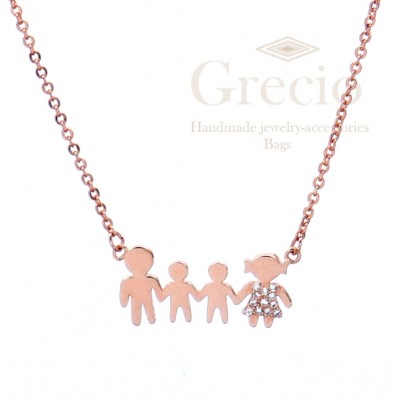 Κολιέ οικογένεια με δύο...