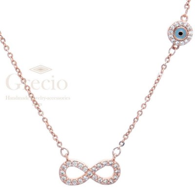 Κολιέ με άπειρο και μάτι