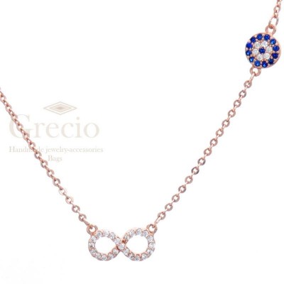 Κολιέ με άπειρο και μάτι